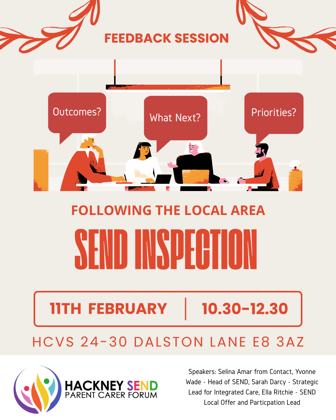 Local Area SEND Feedback Forum Flyer