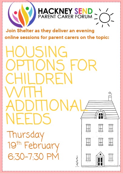 Housing Options for Children with Additional Needs – Online Session