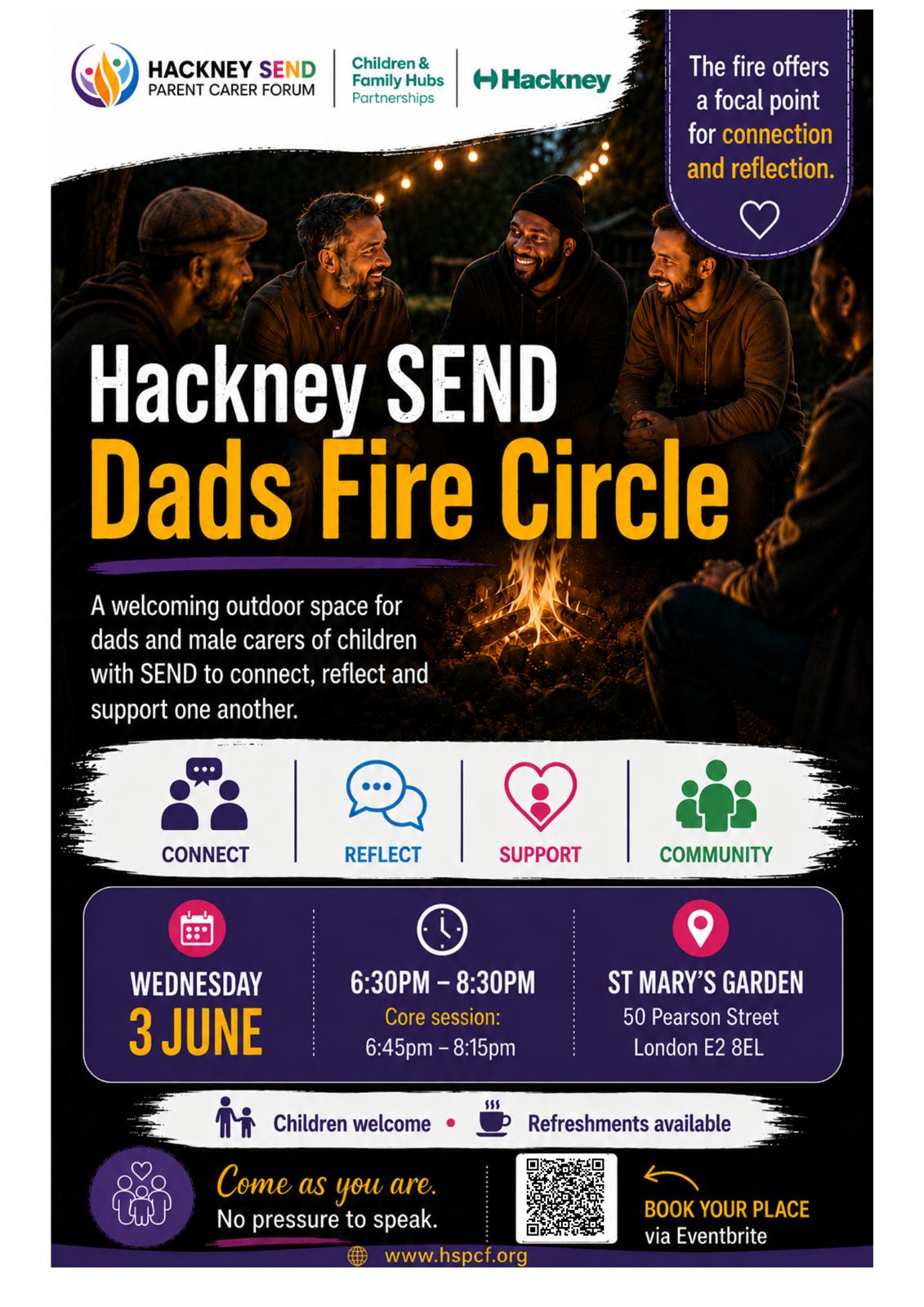 Hackney SEND Dad's Fire Circle