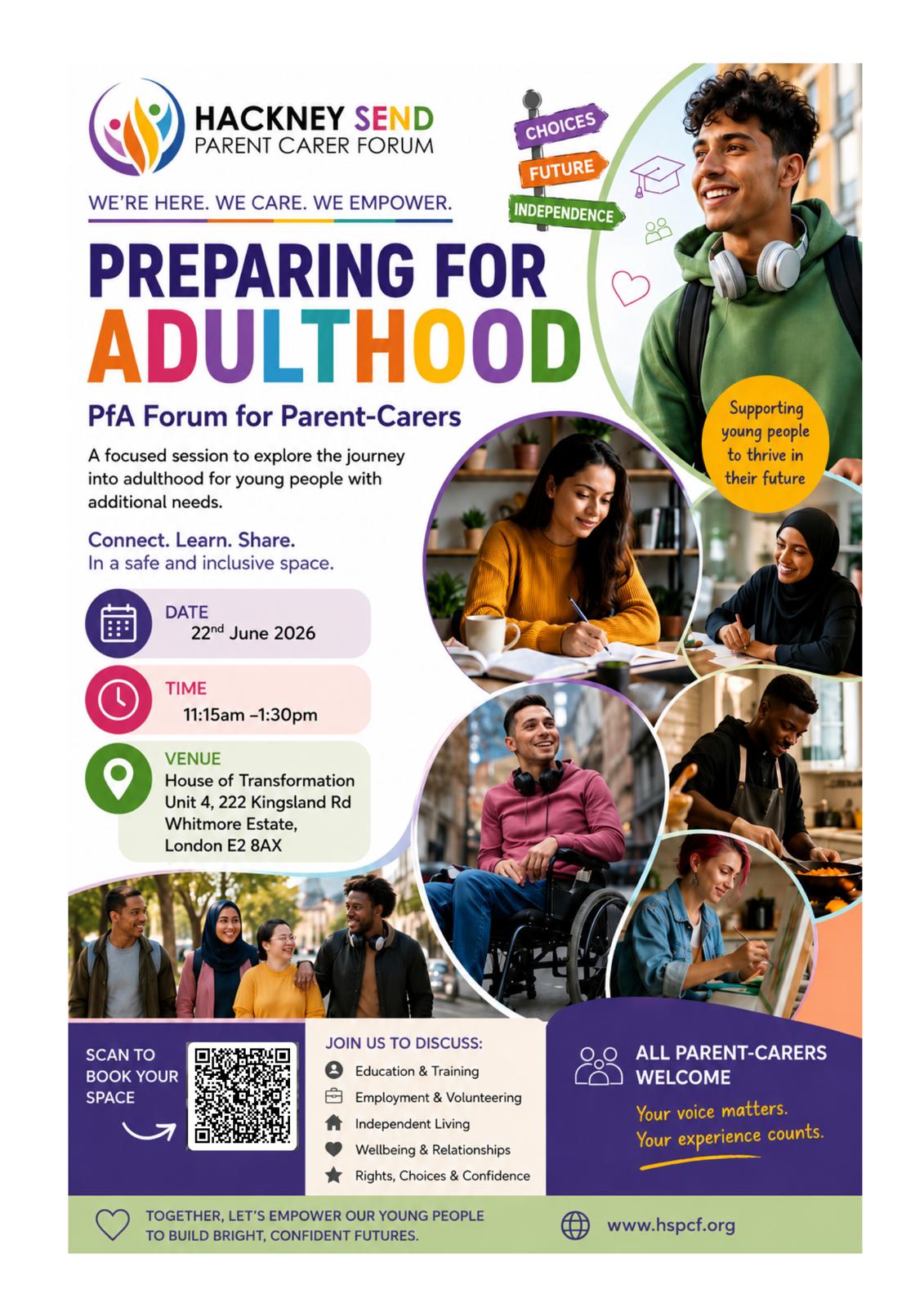 HSPCF x Social Services Preparing for Adulthood team: Preparing for Adulthood
